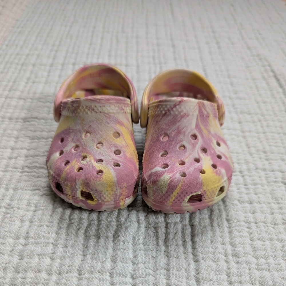 CROCS Toddler Classic Glow-in-the-Dark Marbled Clog